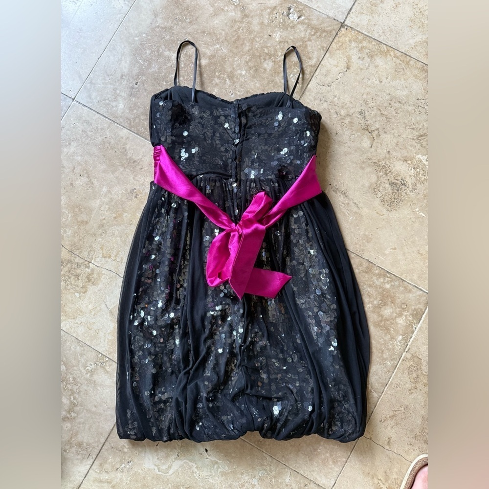 Jody Christopher girls strapless sequin dress excellent condition size 3 - Picture 6 of 11